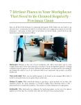 7 Dirtiest Places in Your Workplaces That Need to Be Cleaned Regularly - Precimax Clean PowerPoint PPT Presentation
