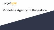 Modeling Agency in Bangalore, india - Page3Artist