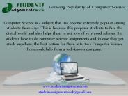 Computer Science Assignment