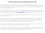 Haartransplantation Türkei kosten