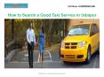 How to Search a Good Taxi Service in Udaipur PowerPoint PPT Presentation