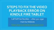 Steps To Fix The Video Playback Error