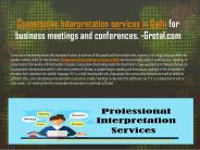 Consecutive Interpretation Services in Delhi