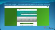Submit your About.me Script demo links to PHP Script Directory