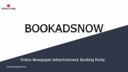 Bookadsnow- Give Newspaper Ads Online