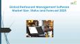 Global Restaurant Management Software Market Size, Status and Forecast 2025 PowerPoint PPT Presentation