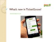 What's new in TicketGoose!