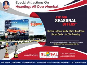Innovative Outdoor Advertising - Global Advertisers