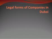 Legal Forms of Companies in Dubai