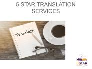 For Professional Proofreading Services Join 5 Star Translation