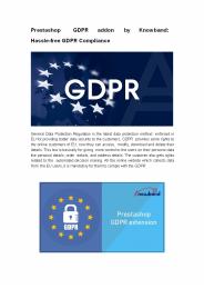 EU GDPR prestashop addon by Knowband