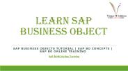 Learn SAP Business Objects | SAP BOBI Online Training USA