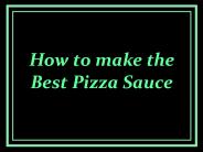How To make the Best Pizza Sauce