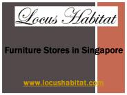 Furniture Stores in Singapore