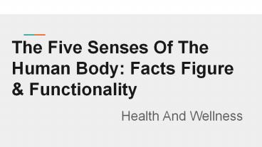 Five Senses of human body