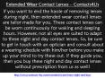 Extended Wear Contact Lenses – Contacts4Us PowerPoint PPT Presentation