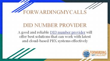 Affordable DID number provider