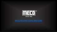 MULTIFUNCTION METERS - Mecoinst