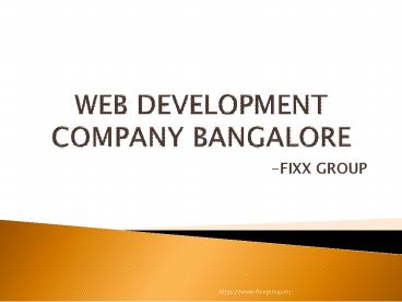 web development company in bangalore