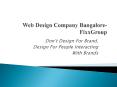 Web Design Company Bangalore - FixxGroup PowerPoint PPT Presentation