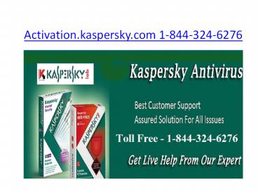 Activation.Kaspersky.com