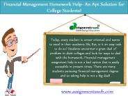 Financial Management Homework Help