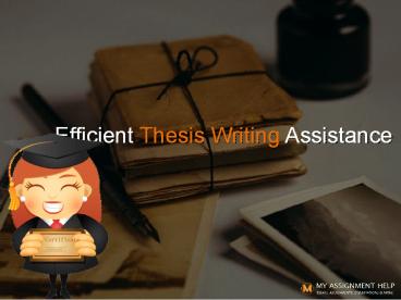 Online Thesis Writing & Editing Service