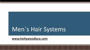 Men`s Hair Systems