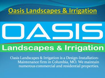 Landscapes & Irrigation Services