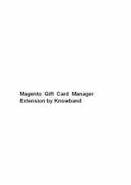 Magento Gift Card Manager Extension by Knowband