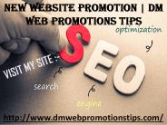 New Website Promotion | DM Web Promotions Tips