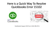 How to Fix Quickbooks Error 15102 | Toll-Free 1-818-296-0721