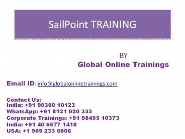 SailPoint Training | Best SailPoint Identity IQ 7.x Online Course -GOT