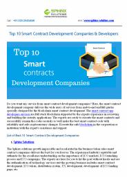 Top 10 Smart Contract Development Companies & Developers