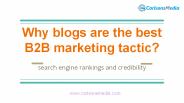 Why blogs are the best B2B marketing tactic