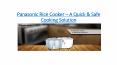 Panasonic Rice Cooker – A Quick & Safe Cooking Solution | Kitchenrama PowerPoint PPT Presentation