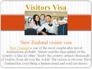 New Zealand Visitor Visa
