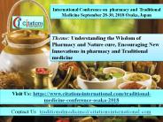 Pharmacy and Traditional Medicine Conference Brochure
