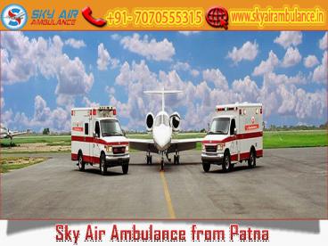 Receive Air Ambulance from Patna at a Low Price by Sky Air Ambulance