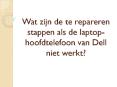 Wat zijn de te repareren stappen als de laptop-hoofdtelefoon van Dell niet werkt? PowerPoint PPT Presentation