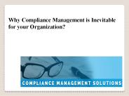 Why Compliance Management is Inevitable for your Organization