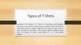 Types of T-Shirts PowerPoint PPT Presentation