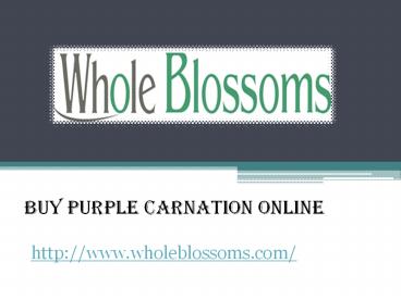Buy Purple Carnation Online (1)