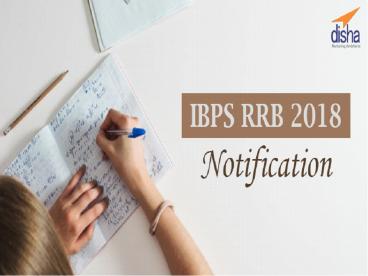 IBPS RRB 2018 Notification