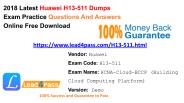 Lead4pass Latest Huawei H13-511 Dumps Exam Practice Materials