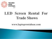 LED Screen Rental Dubai - Techno Edge Systems