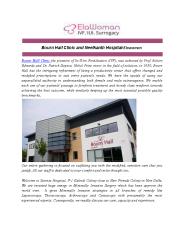 Bourn Hall Clinic and Neelkanth Hospital