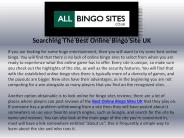 Searching The Best Online Bingo Site UK