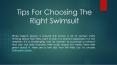 Tips For Choosing The Right Swimsuit PowerPoint PPT Presentation