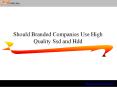 Should Branded Companies Use High Quality Ssd and Hdd PowerPoint PPT Presentation